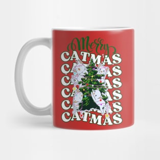 Merry Catmas, Merry Christmas For Cat Lovers Mug